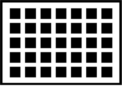 Optical illusion grid black and white